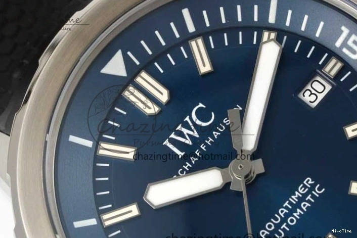 MIROTIME 0403 Aquatimer SS IW3290 RSF 1:1 Best Edition Blue Dial on Black Rubber Strap A Fashionable 7074